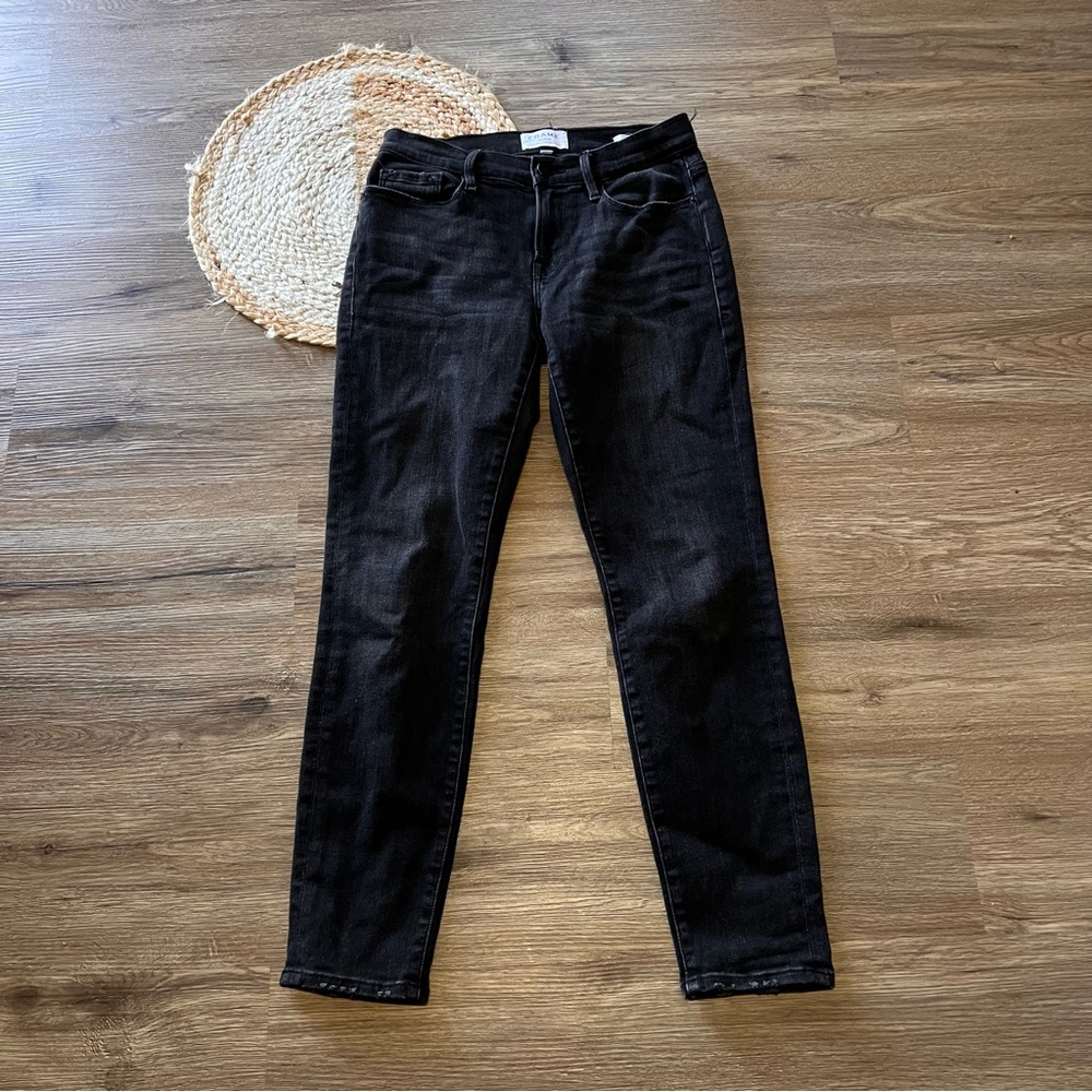 FRAME Le Garcon Crop Womens Skinny Jeans